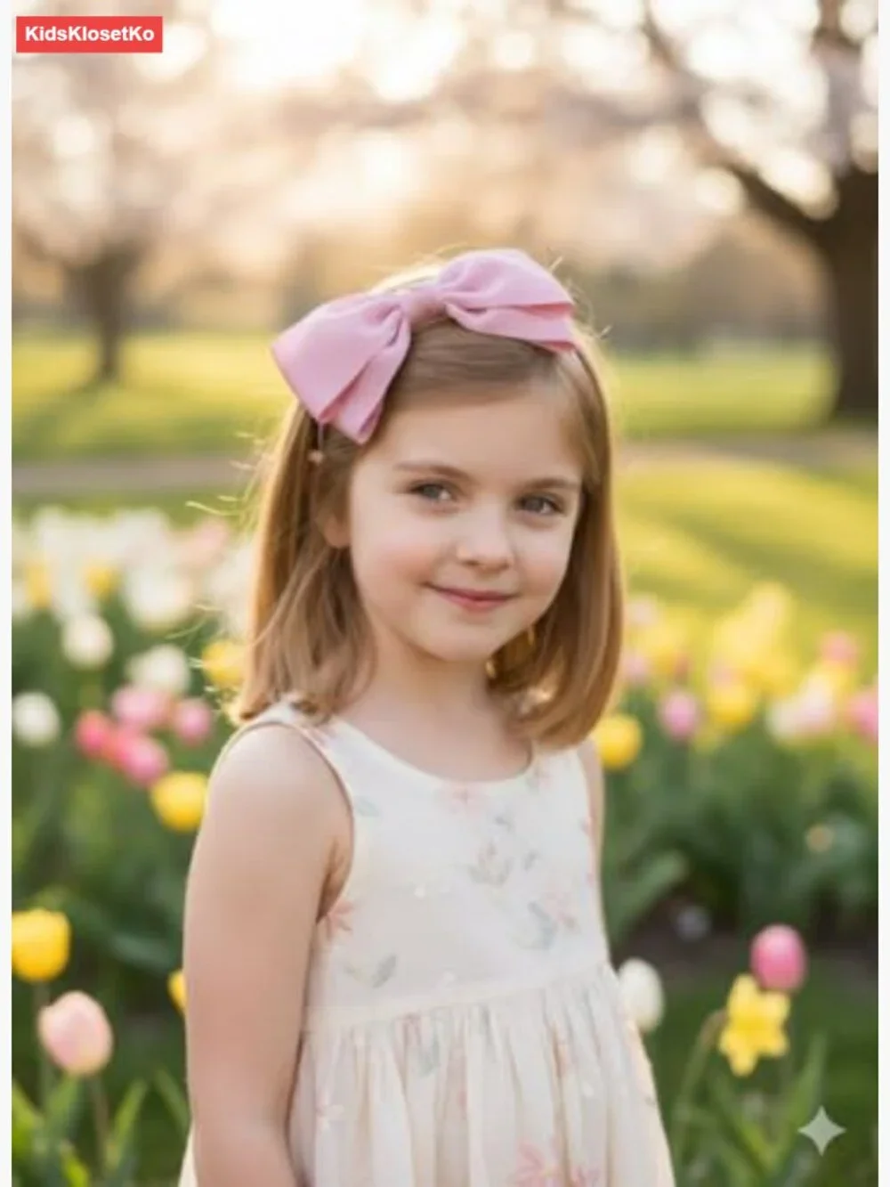 Grosgrain Ribbon Bow Headband for Girls School Uniform Hair Accessory